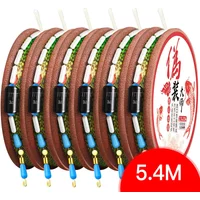 6pcs/10pcs High Strength Speckle Carp Fluorocarbon Thread Line 3D Invisible Camouflage Nylon Fishing Line Group Algae Line