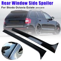 Paire de Pièces de Rechange pour Skoda Octavia Estate 2014-2019, Mathiateur de Canard Noir Brcorporelle, Becquet Latéral de Fenêtre Arrière