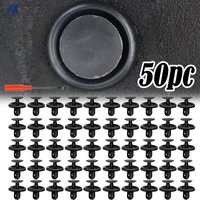 50Pcs Car Fastener For Toyota Lexus 7mm Dia Hole Push Retainer Rivets Bumper Fender Cover Fixed Clamp Auto Door Trim Panel Clips