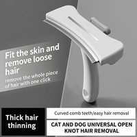 Pet Hair Removal Comb Macaron Simple Pet Hair Removal Knife Hair Removal Comb Curved Pet Dog Hair Removal Comb