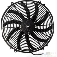 factory direct hot sale 16 Inch Universal Electronic ultra-thin Radiator Fan 180W big power for 12V/24V universal cars