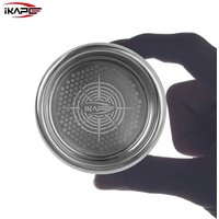 IKAPE Beehive Stainless Steel Espresso Filter Basket-Precision High Extraction for51/54/58MM Bottomless Portafilter Coffee Maker