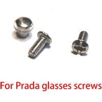 Glasses Screw Accessories 1 Pair Silver Black For Prada Sunglasses Men And Women Myopia Glasses Sunglasses Repairs Tool Parts