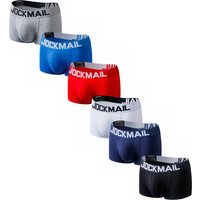 JOCKMAIL 6Pcs/Lot Man Underpants Boxershorts Cotton Men Boxers Male Breathable Underwear Menโs Panties Soft Boxer Briefs