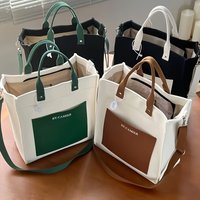 Minimalist Stylish Canvas Tote Bag Large Capacity Outdoor Travel Casual Shoulder Crossbody Bag Fashionable Daily Commute Handbag