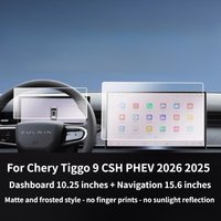 Matowe szkło hartowane do Chery Tiggo 9 CSH PHEV 2026 2025, folia ochronna na ekran nawigacji GPS, odporna na zarysowania, akcesoria samochodowe.