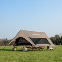 Naturehike Yunxiao Windless Rope Canopy Titanium Black Outdoor Camping Large Space Hexagonal Sunshade Canopy