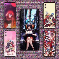 High School DxD Akeno Himejima Phone Case For Samsung S 25,24,23,22,30,21,10,9,Ultra,Plus,Lite,FE,4,5 G Black Soft Case