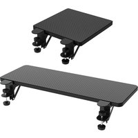 Wooden Ergonomic Desk Extender Tray Wrist Rest Pad Armrest for Keyboard Typing Home Office Extension Platform Mouse Pad Holder
