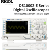 RIGOL DS1102Z-E/DS1202Z-E Digital Oscilloscopes 2Ch 100M/200M BandWidth 24Mpts Depth Support RS232/UART/I2C/SPI bus Decoding