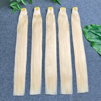 #613 Straight Double Drawn Bundles Human Hair Blonde Colored 1 2 3 4 pcs 100% Vietnamese Raw Virgin Human Hair Weave Extensions