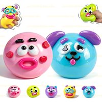 Curiosities Dog Face Swap Squishy Toy,2026 NEW Smushers Squishy, Soft Moldable Cute Slow Rise Squeeze Toy, Relaxing Sensory