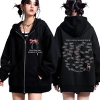 Conan Gray Wishbone World Tour 2026 Print Zipper Hoodie Men Women Fashion Tracksuit Casual Hip-hop Winter Fleece Zip Up Jacket