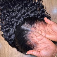 HD Lace 13x6 Deep Wave Frontal Wig Human Hair Curly Transparent Lace Front Human Hair Wigs 250% Full Human Hair Lace Wigs image 3