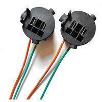 1 Pair H7 Halogen Lamp Socket Adaptet Base Connector For Hyundai New SantaFe Headlight Bulb Holder Wiring Harness
