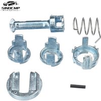 1Set Car Front Left/Right Side Metal Door Lock Cylinder Barrel Repair Kit Set For BMW X5 X3 E53 E83 Door Lock Accessories
