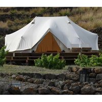 Luxury Outdoor Camping Waterproof Emperor Bell Tent Canvas Cotton Safari Large Yurt Tent for Family Glamping