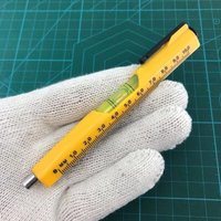 Mini Magnetic Level Bubble Pocket Portable Ruler With Picker High precision Spirit Level for Diy Wall Mount Household Tools