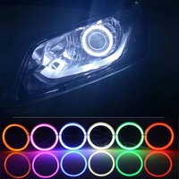 1PC 60/70/80/90/95/100/110/120MM COB Angel Eyes Halo Ring Car DRL Fog Light LED Headlight Bulb Lamp DC Led Ring 12V Warning Lamp