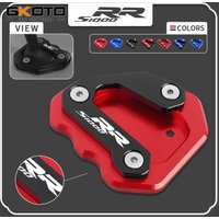 For BMW S1000RR S1000 RR 2009-2018 Motorcycle Accessories CNC Aluminum Kickstand Side Stand Extension Enlarger Plate Pad