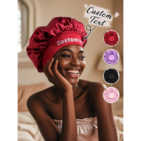 Custom Name Silk Bonnet Personalized Satin Sleep Cap Women Adjustable Hair Hat Beauty Gift Stylish Night Cap