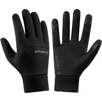 AliExpress NONE 2025 High Quality Winter Men's and Women's Warm Gloves Plush Outdoor Sports Windproof and Cold proof Bicycle Gloves