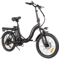 AliExpress NONE Folding E-bike CY20 350W Motor 36V12AH Removable Lithium Battery Electric Bike Adult 7 Speed 20-inch Tire Snow Electric Bicycle
