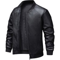 AliExpress Ippolich Men Leather Jacket Autumn Spring Outdoor Windproof Cycling Sports Jacket Breathable Fashion Baseball Motorcycle Leather Clothes