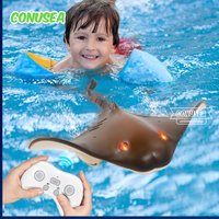 Rc Boat 2.4G Remote Control Manta Ray Robot Toy Electronic Radio Controlled Fish Simulation Children's Pool Water Games Toys Boy