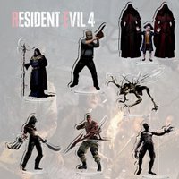 Re4 Resident Evil 4 Reset Villain Character Acrylic Stand Model Plate Decoration Originality Desk Figure Display Products Game