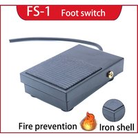 FS-1 TFS Fireproof Steel-Cased Nonslip Momentary Foot Switch 10A 250V-380V, Industrial Safety Pedal Controller