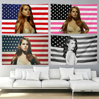 singer L-Lana D-Del R-Rey flag Party Club Outdoor Interior Wall Decoration Banner Fans Gift Print Decor flag