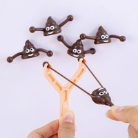 Poop slingshot shooter quirky prank toy creative gift fun little present