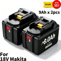 For Makita battery 18V 9.0Ah rechargeable battery, power tool BL1830 BL1840 BL1850 BL1860B for Makita 18V battery