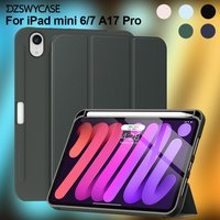 For iPad Mini 7 A17 Pro Case 2024, for iPad Mini 6 Case 2021 with Pencil Holder, Cover for iPad Mini 7th/6th Generation 8.3 inch