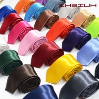 Slim Tie Men Satin Necktie 5cm Skinny Women Neck Tie Colorful Black White Pink Gold Necktie For Patry Wedding Accessories Gravat
