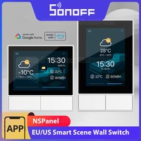SONOFF NSPanel HMI LCD Smart Scene White Wall Switch EU/US Thermostat All-in-One Control via eWeLink APP Support Alexa Google