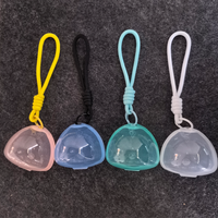 Multifunctional Pacifier and Teething Stick Storage Box with Lanyard, Anti-Loss and Anti-Dirt Pacifier Case, Essential Accessory for Baby Outings, Pacifier Storage Box with Lanyard, Can Be Hung on