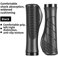 AliExpress NONE Anti-Slip Handlebar Cover Bicycle Grips Soft Rubber for MTB Mountain Bike Shockproof Lock on Ergonomic Cycling Handle Bar Parts
