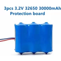 New Solar Lamp Battery 3.2V Large Capacity Lithium Battery Solar Street Lamp Floodlight Battery with Protection Panel lamp