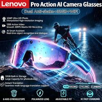 AliExpress Lenovo 2026 New Smart AI Glasses 8MP Anti-shake Camera Cycling Video&Photo Chat GPT Sport Sunglasses Dual Mic Windproof Goggles