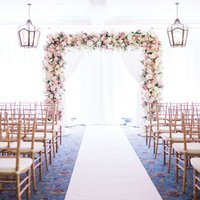 1. White Wedding Carpet Holiday Hotel Stage Holiday T Table Cloth Ceremony Party Non Slip Carpet