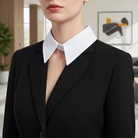 Fashion Detachable Collar for Shirt Blouse Women Removable Fake False Collar Layered Look Office Essentials