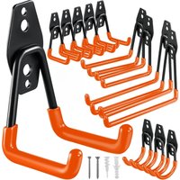 AliExpress NONE Heavy Duty Metal Hook Garage Organizer Wall Mount Bicycle Hanger Hooks Wall Mount Anti-slip Storage Hook For Ladders Garden Tool