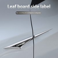 2PCS Car Stickers Badge Metal 3D Decorative Blade Style For Mazda 3 6 CX5 2 CX3 CX9 MX5 RX8 Axela Demio Atenza MS GJI CX7 MX3