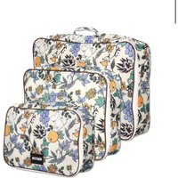 3PCS Kawaii Anime Moomins Series Large Capacity Travel Storage Bag Cute Cartoon Creativity Printing Portable Luggage Bag