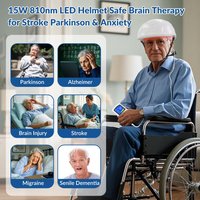 GOVW 810nm Non Invasive Brain Stimulation Photobiomodulation PBM Helmet NIR Therapy for Brain TBI Anxiety Memory Loss Treatment