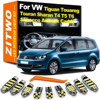 Complete Car Accessories LED Bulb Interior Roof Light Kit For VW Volkswagen Tiguan Touareg Sharan Touran Caddy Scirocco T4 T5 T6