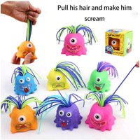 Tangle Monster Stress Toy – Pull Hair to Scream, Fun Fidget for Kids & Adults (Colorful Squishy Figures)