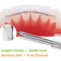 Dental Lingual Flat Wire Ortho Braces Flat Twisted Straight Bar Stainless Steel/Titanium Lingual Retainer Wire